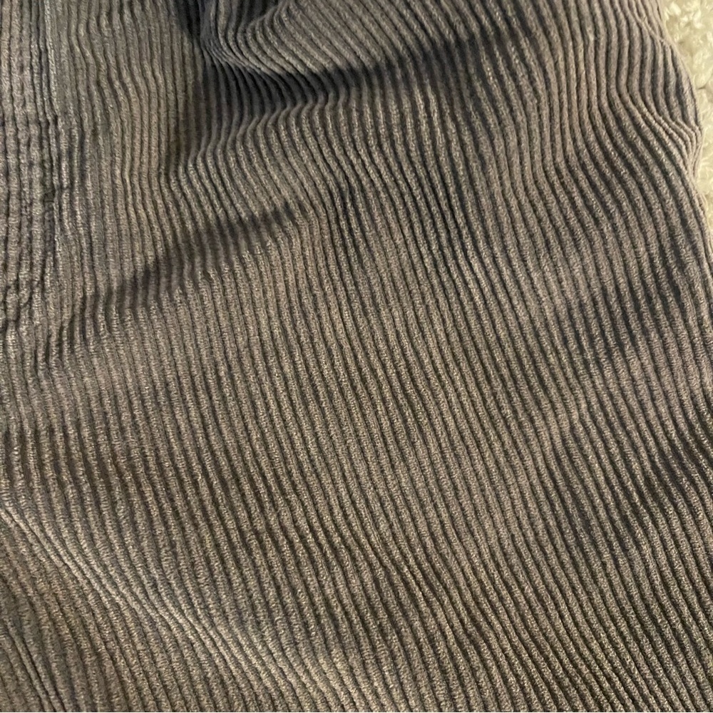 RSQ Corduroy Pants Mens Unisex M Gray Elastic Waist Drawstring Straight Casual - Picture 7 of 10